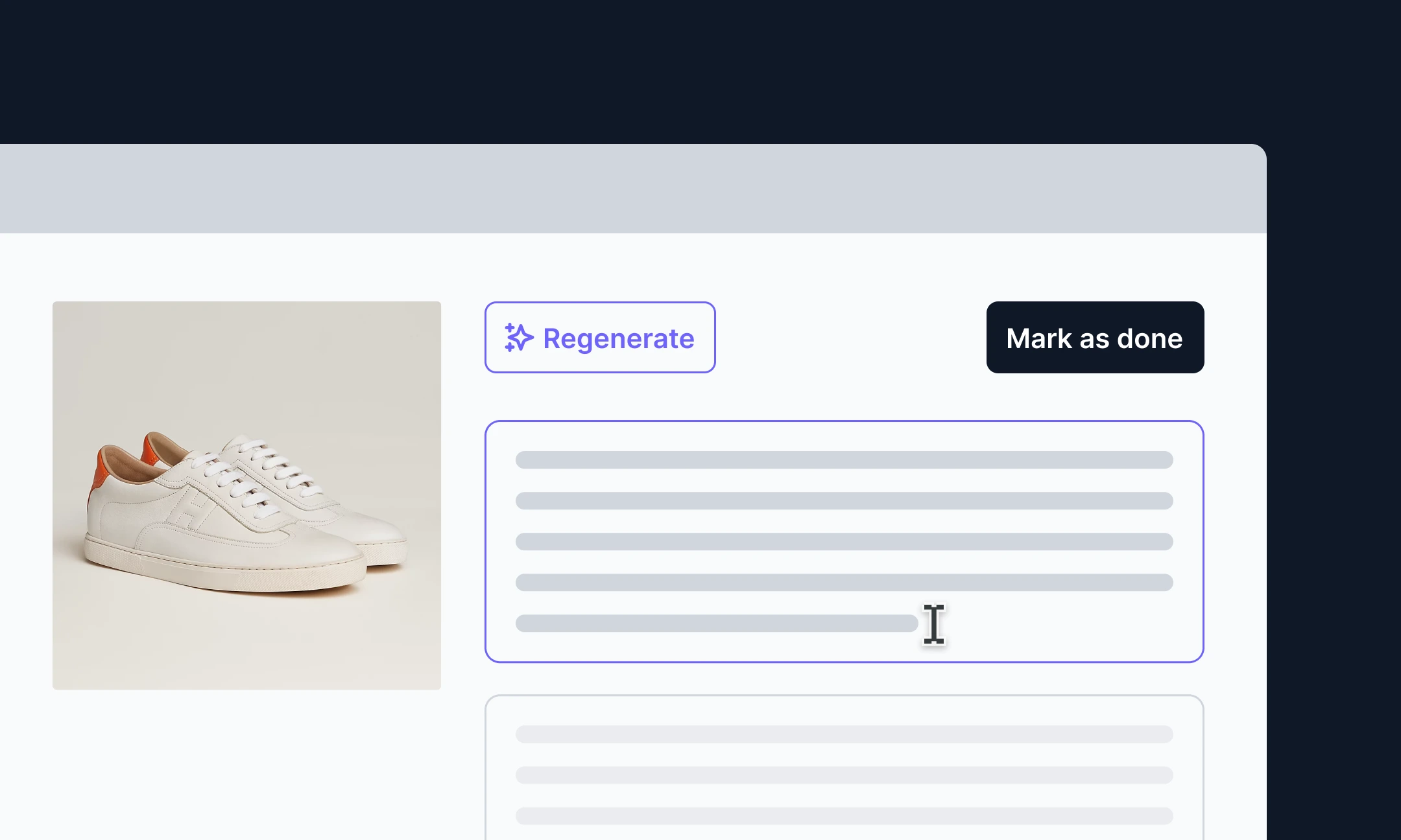 Descripción de productos con IA